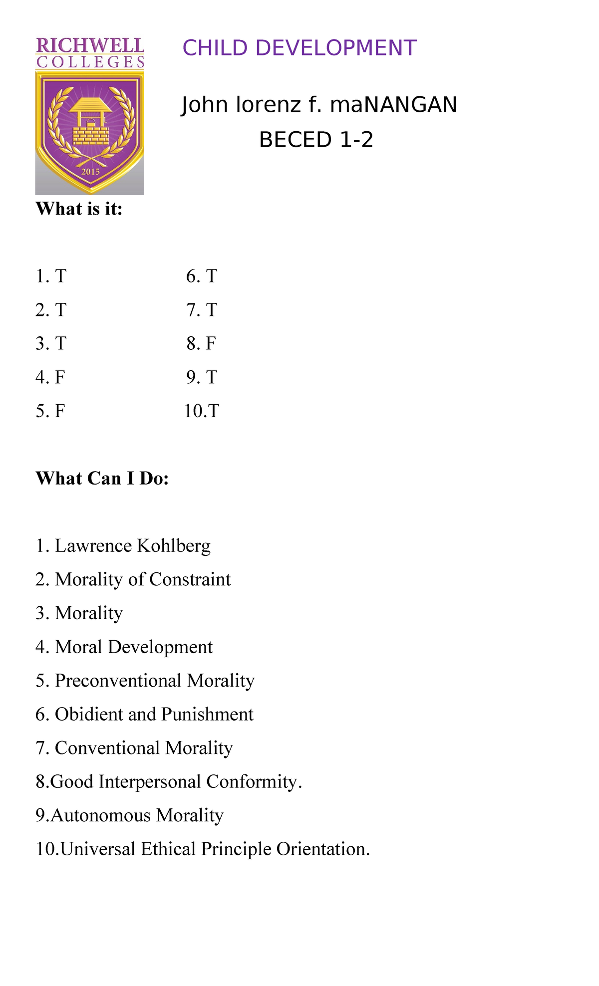 Child Development Lectures: Key Concepts and Theories - Studocu