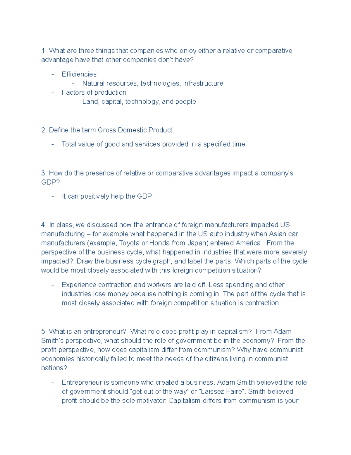 Study Guide: Business 101 Final Exam Overview and Key Concepts - Studocu