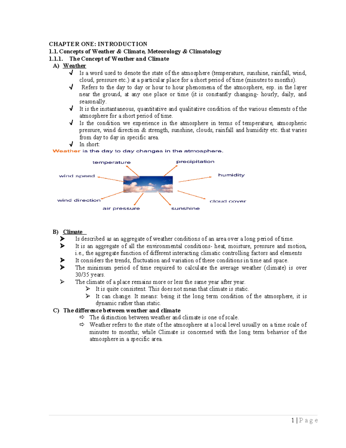 CLIMATE 101: INTRODUCTION TO WEATHER AND CLIMATOLOGY CONCEPTS - Studocu
