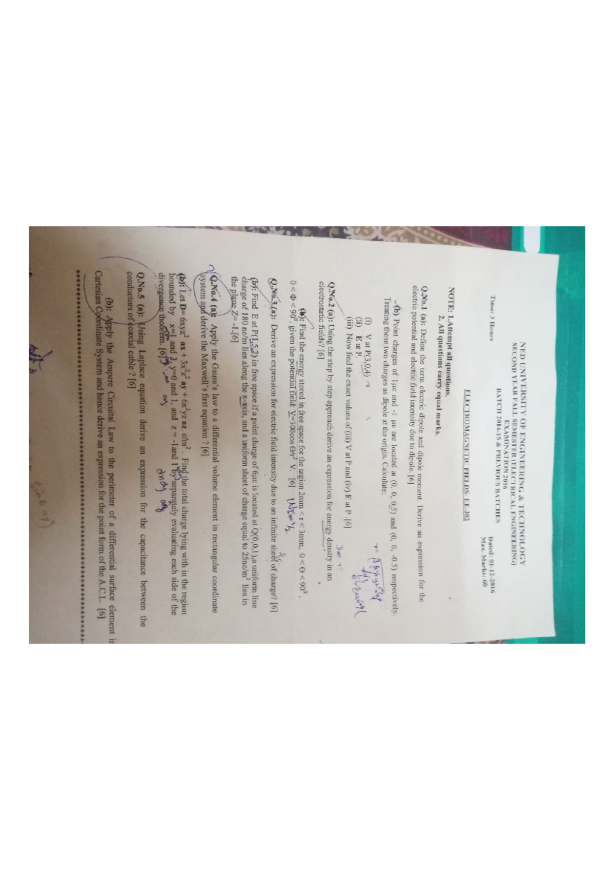 EMF Study Guide: Midterm and Final Exam Preparation - Studocu