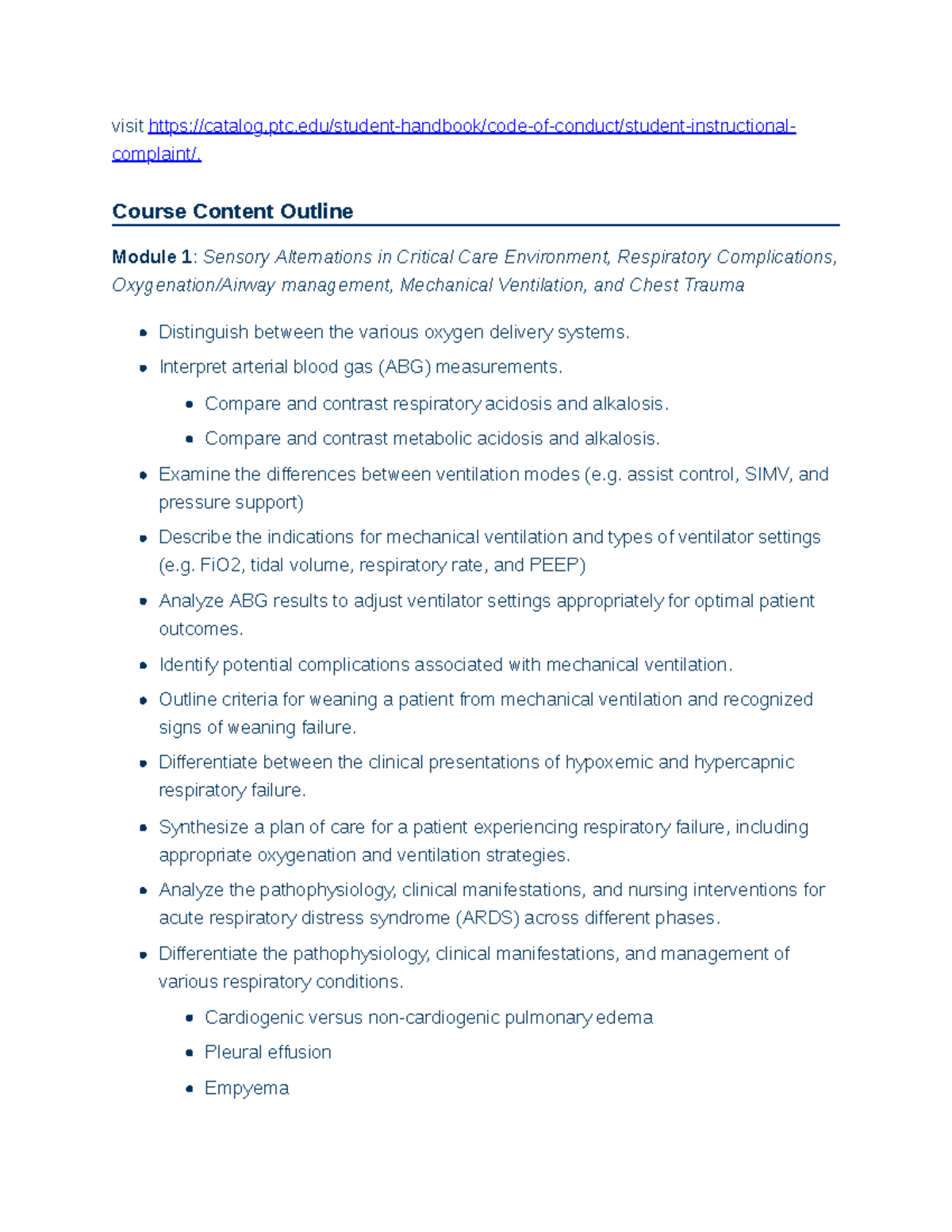 Spring 2026 NUR 227 01: Critical Care Nursing Concepts and Management ...