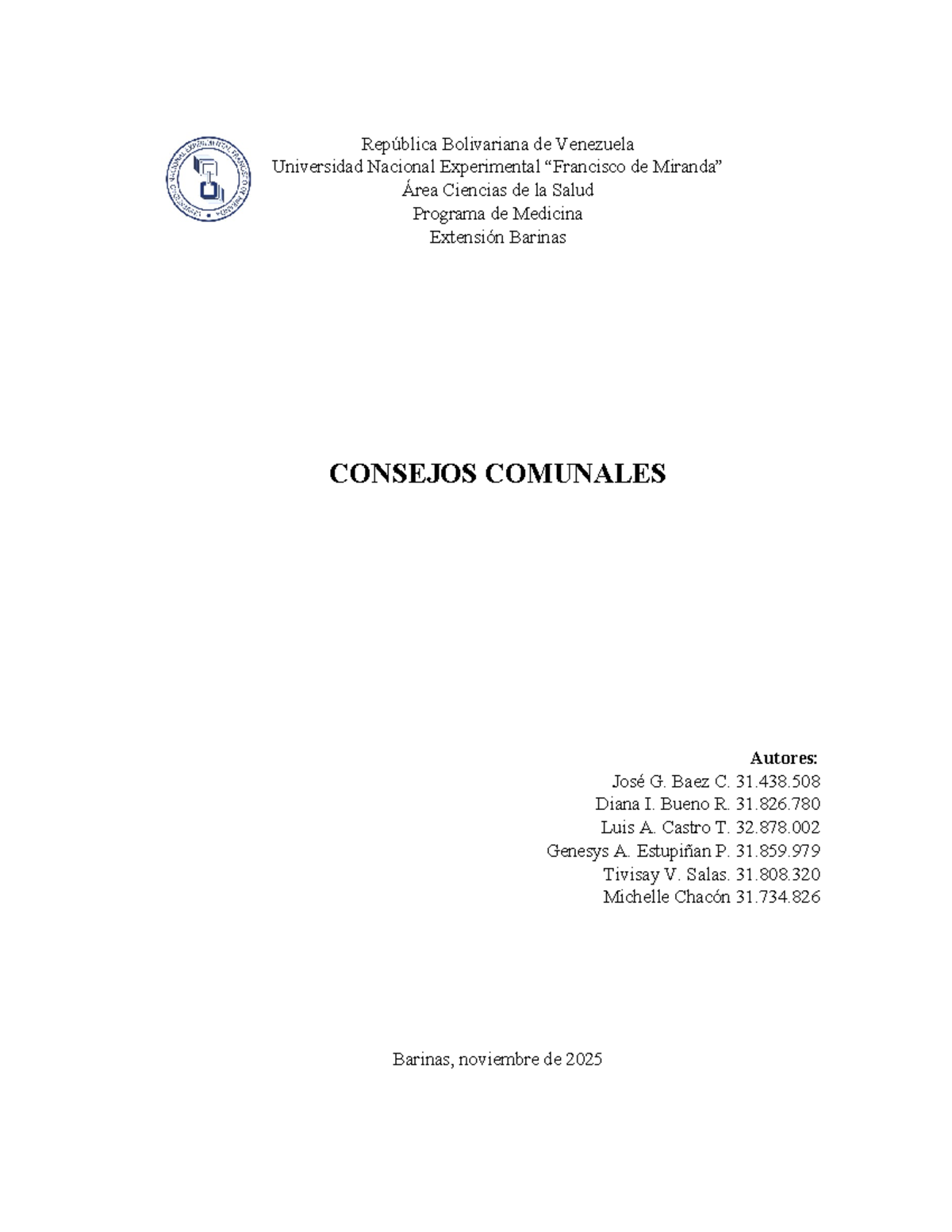 Consejos Comunales en Venezuela: Estructura y Funciones - Studocu