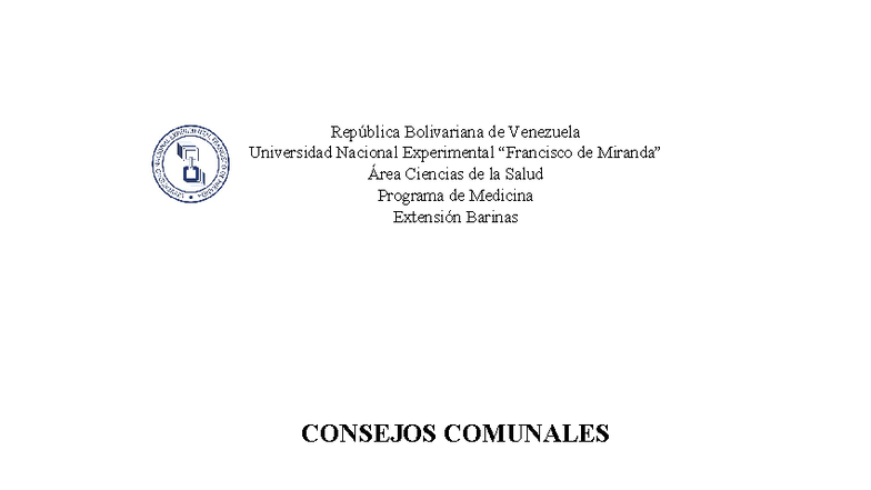 Consejos Comunales en Venezuela: Estructura y Funciones - Studocu