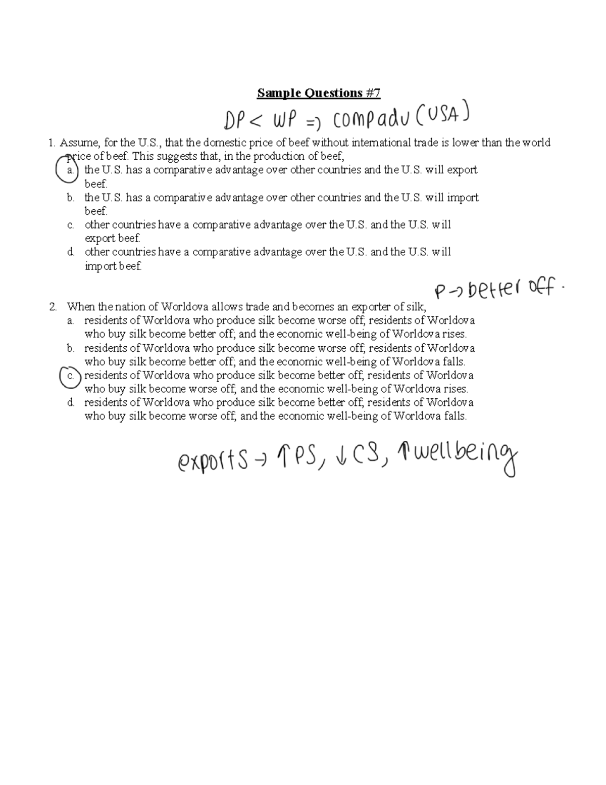 Sqna - Tagged - Questions n answers - Sample Questions Assume, for the ...
