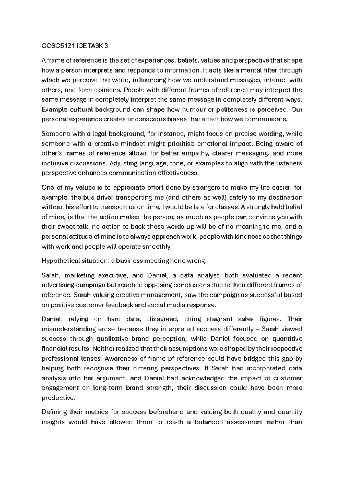 COSC5121 ICE TASK 3 - Understanding Frames of Reference in ...