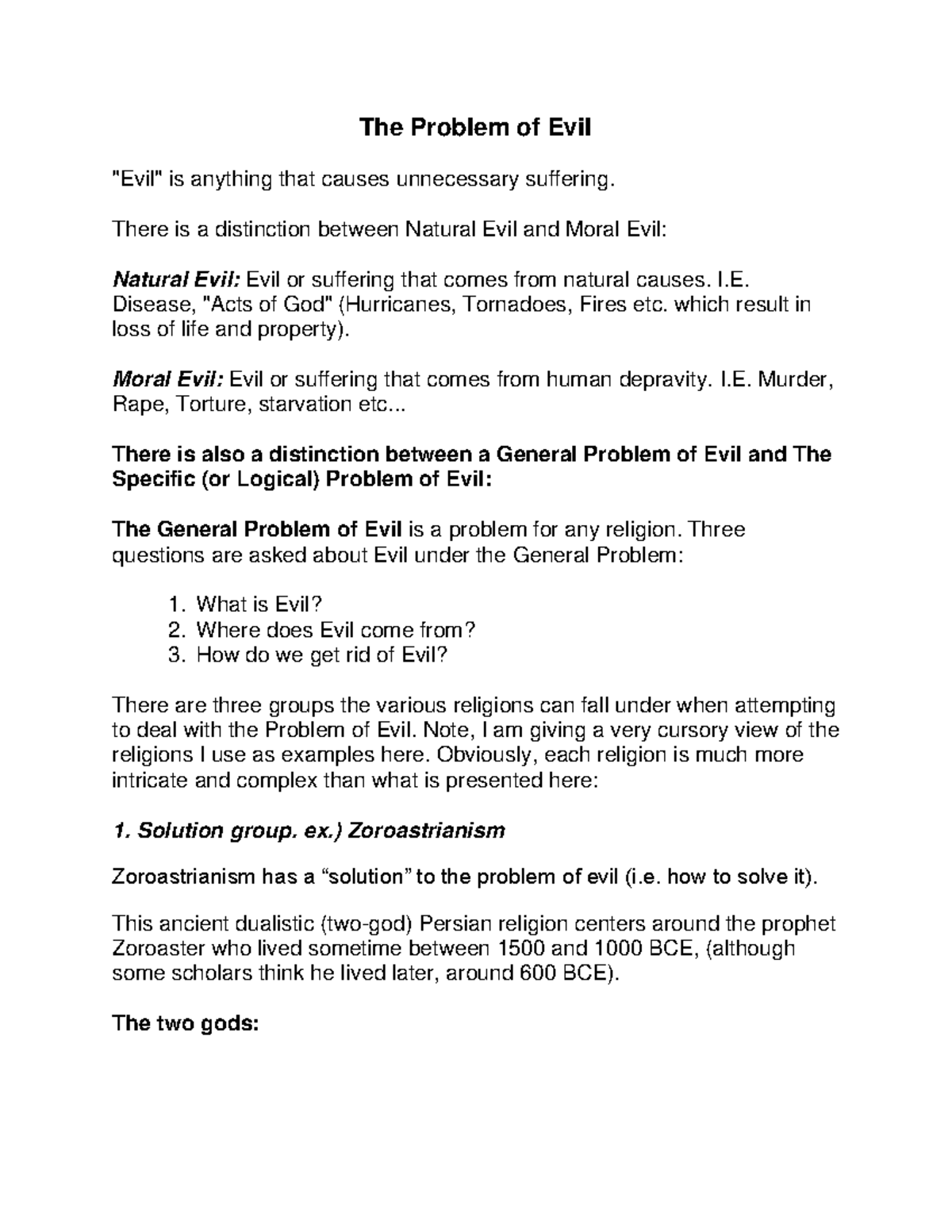 The Problem of Evil: Theodicies and Critiques in Religious Thought ...