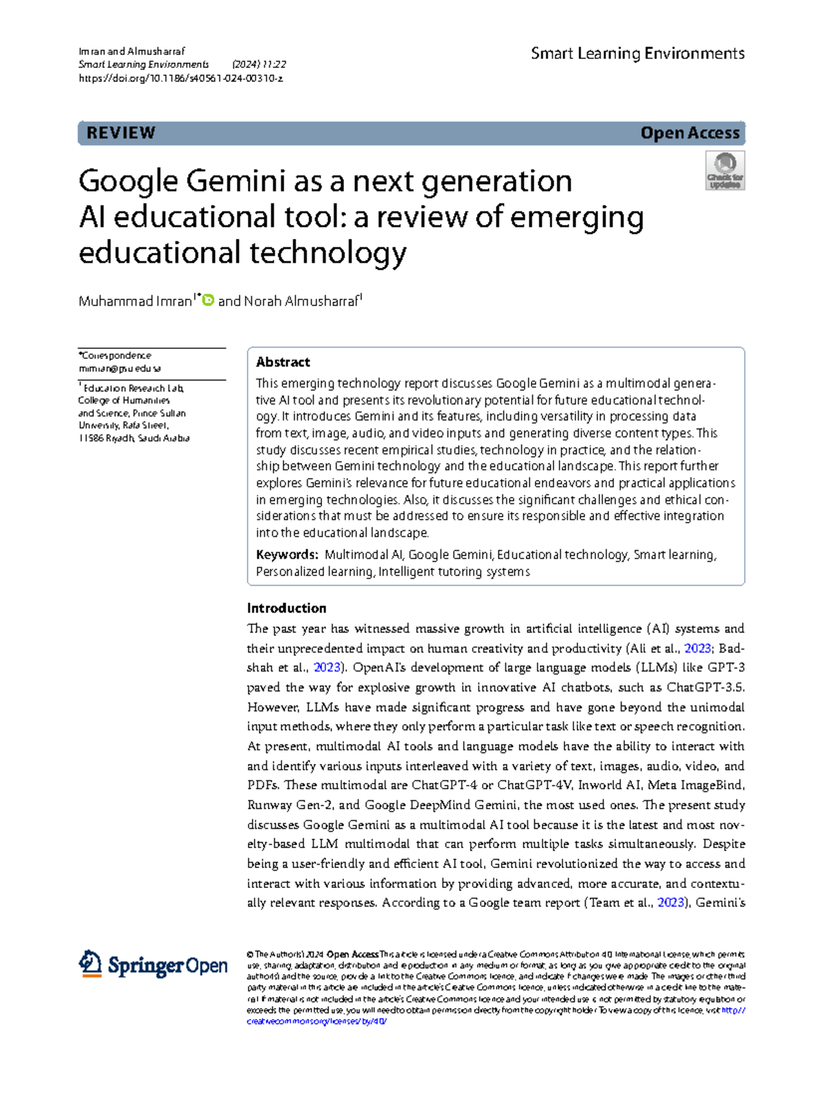 Google Gemini: A Revolutionary AI Tool for Education (2024) - Studocu