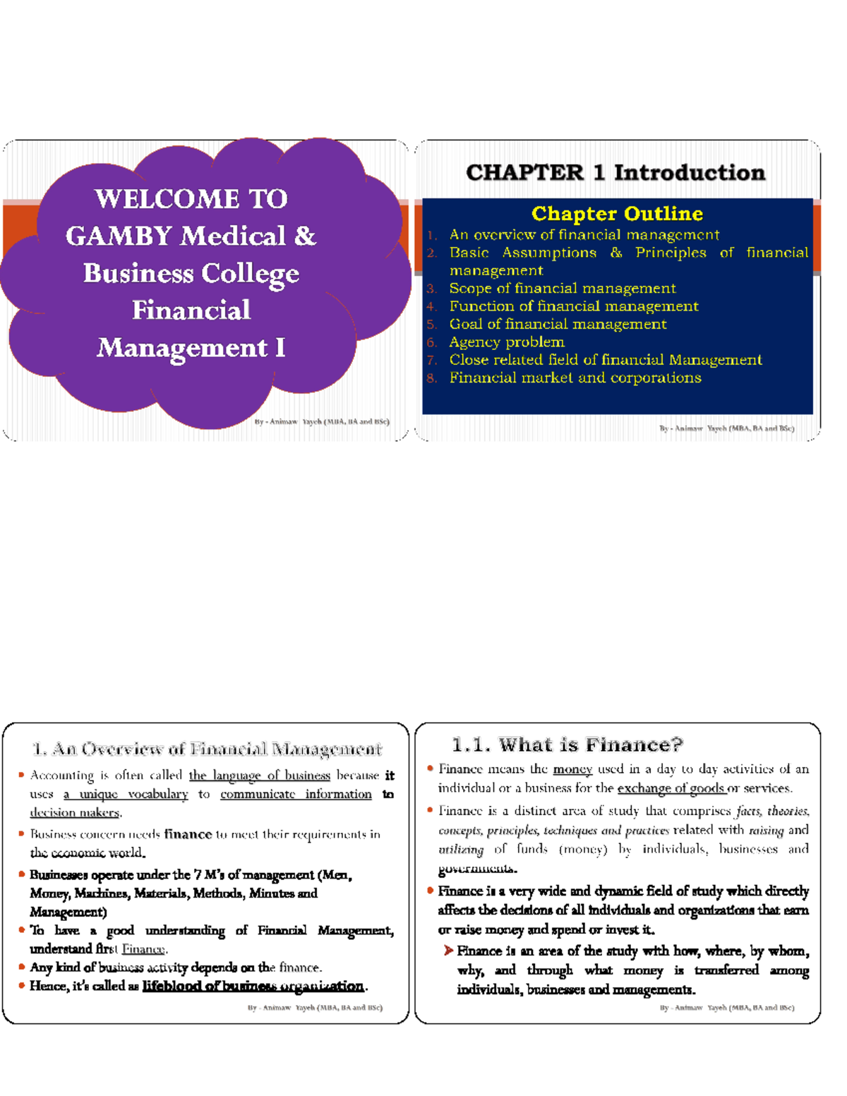 Chapter 1: Introduction to Financial Management (FM101) - Studocu