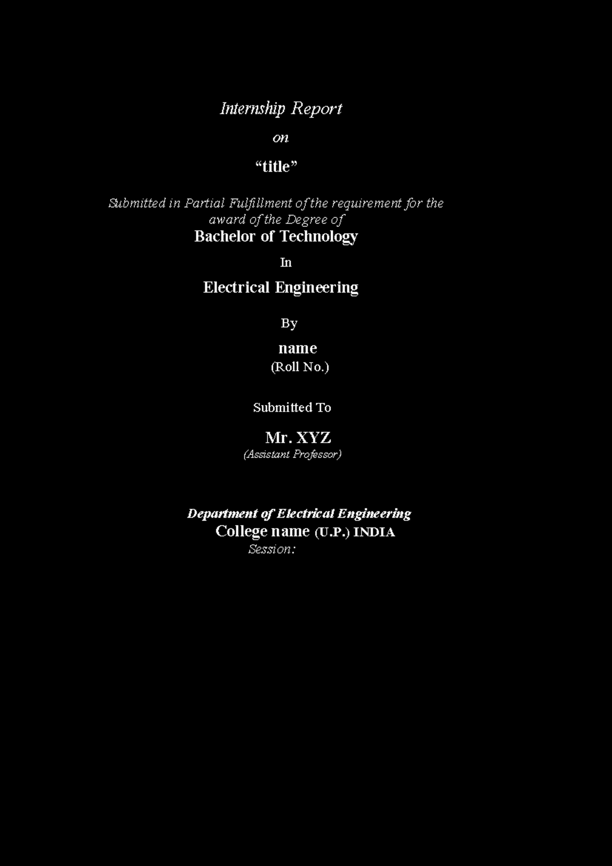 EV Report - Internship Experience in Electrical Engineering (EE) - Studocu