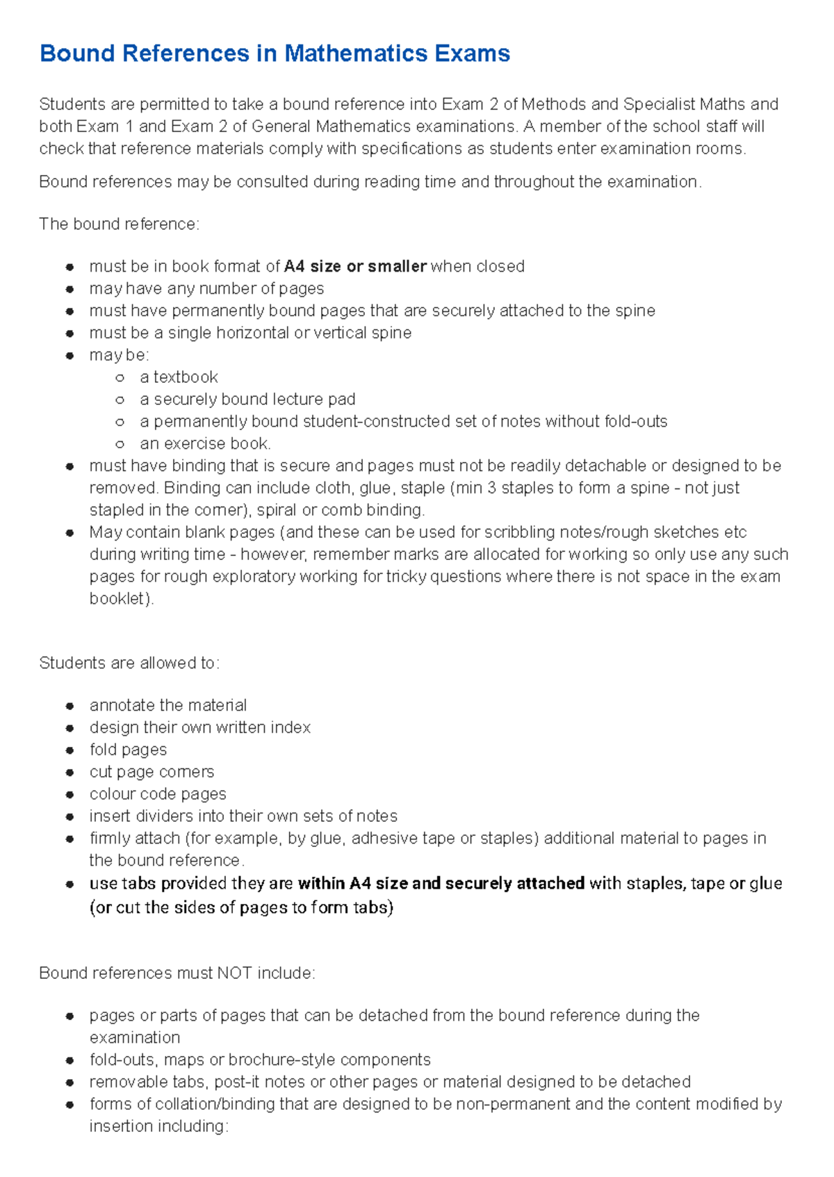 bio notes and ques - Bound References in Mathematics Exams Students are ...