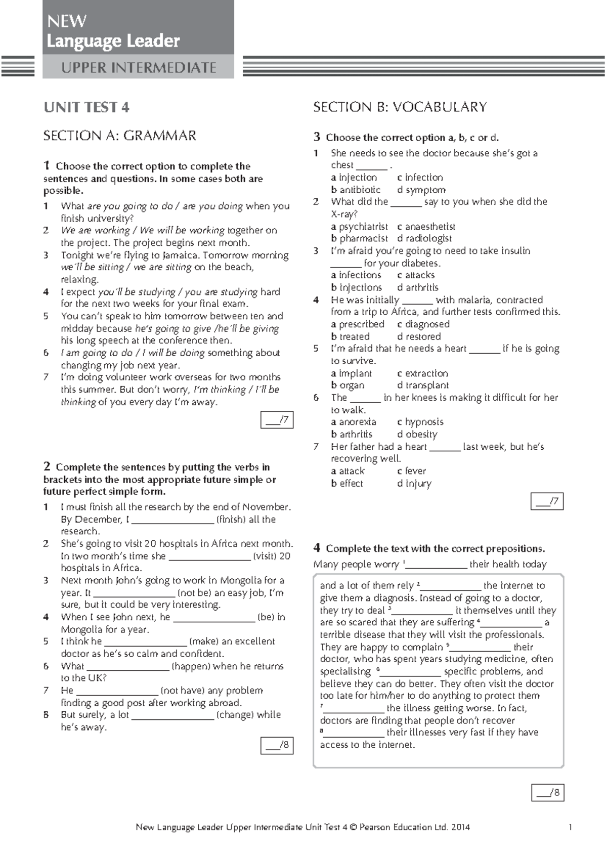 M04 LL TES Uinglb 8445 U04 - NEW New Language Leader Upper Intermediate ...