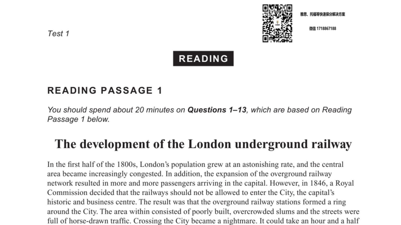 1 WE 1718867188 IELTS Reading Test 1 - Passage Analysis and Questions ...