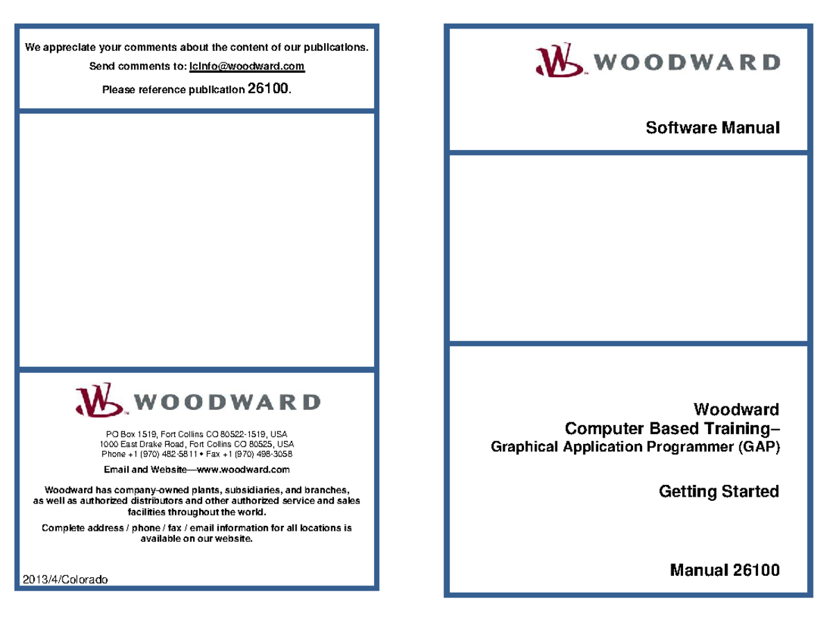 GAP Software Manual 26100 - Getting Started Guide - Studocu