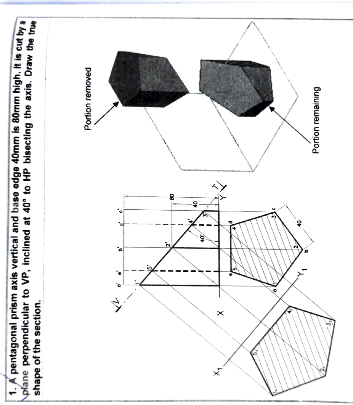 GE3251 Engineering Graphics Model Exam QP Set 2 (24/06/2024) - Studocu