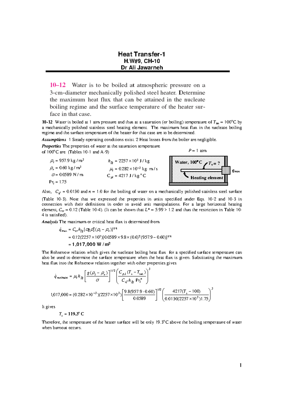 Chapter 10 - Heat Transfer Fundamentals and Applications - Studocu