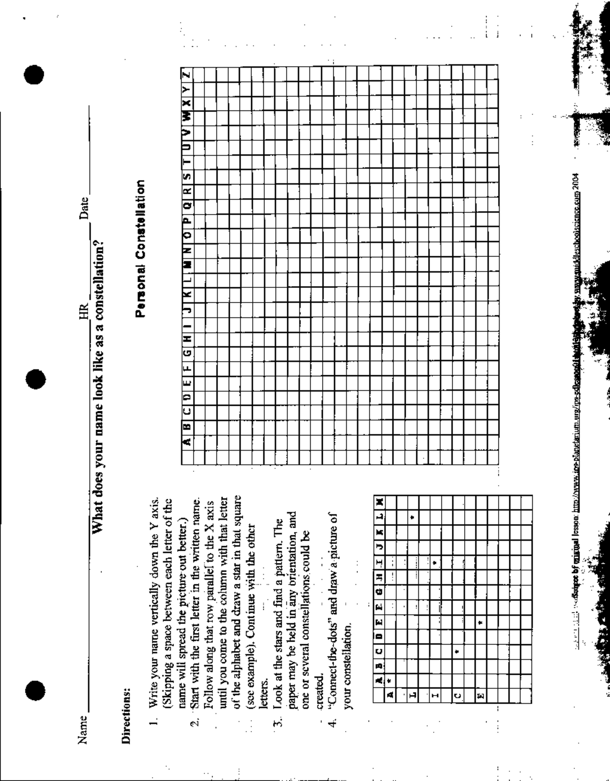 Constellations - worksheet - ESC 6206 - ee a wt NIT(A(CTIH jRUCHAG eq ...