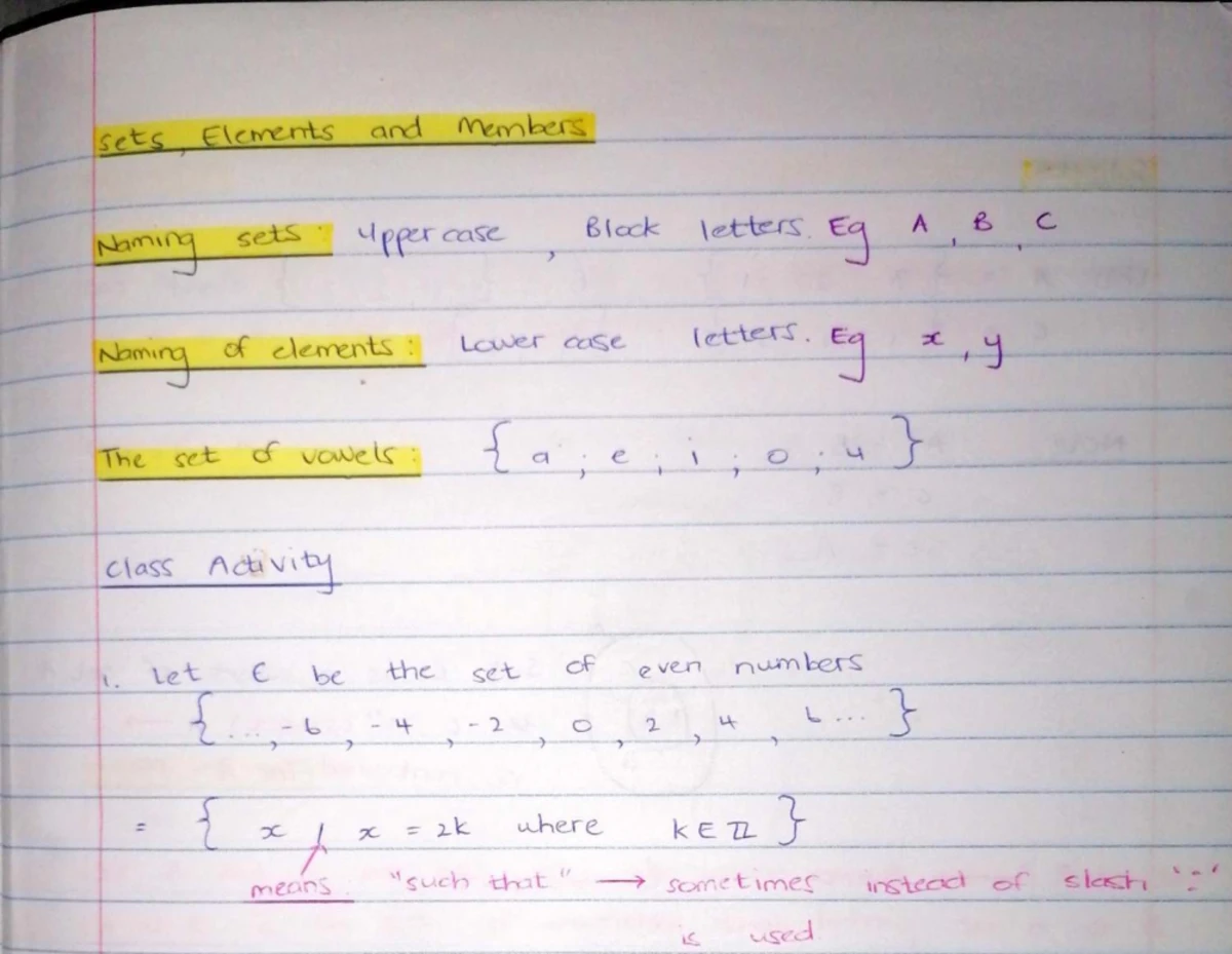 Maths 130 Lecture Notes: Subsets and Set Relations Summary - Studocu