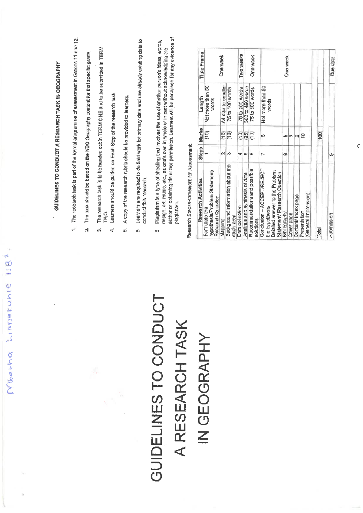 SKM 22725050517140 Geography Research Task Guidelines for Grades 11-12 ...