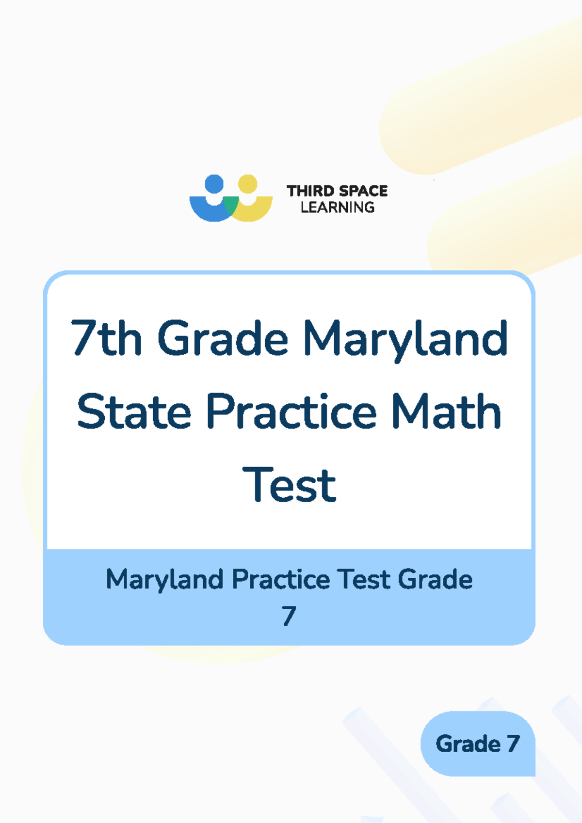 Maryland Practice Test Grade 7: Third Space Learning Math Questions ...