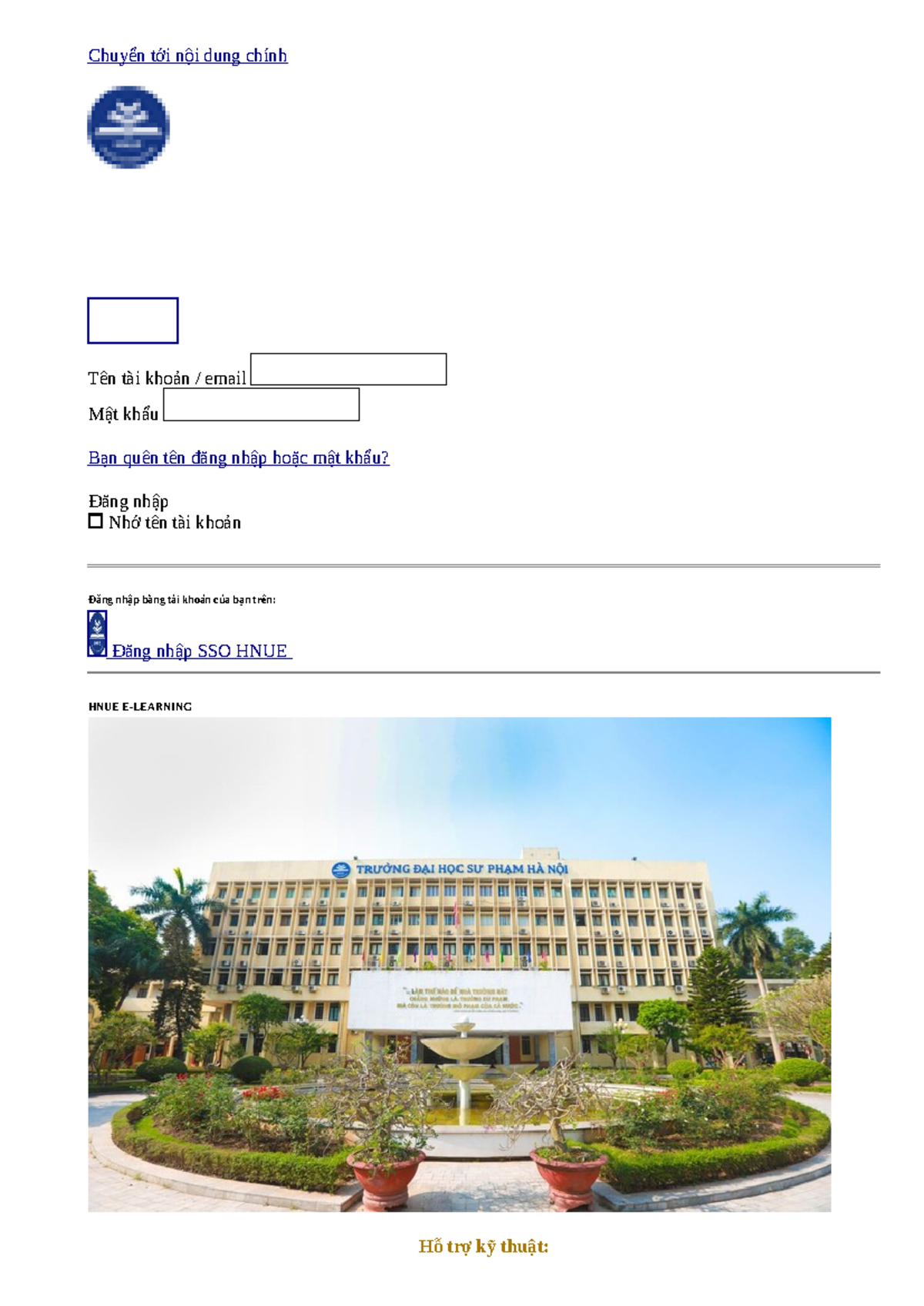 Hướng dẫn Đăng nhập HNUE LMS - 505 - 04 - 755123054 - Studocu