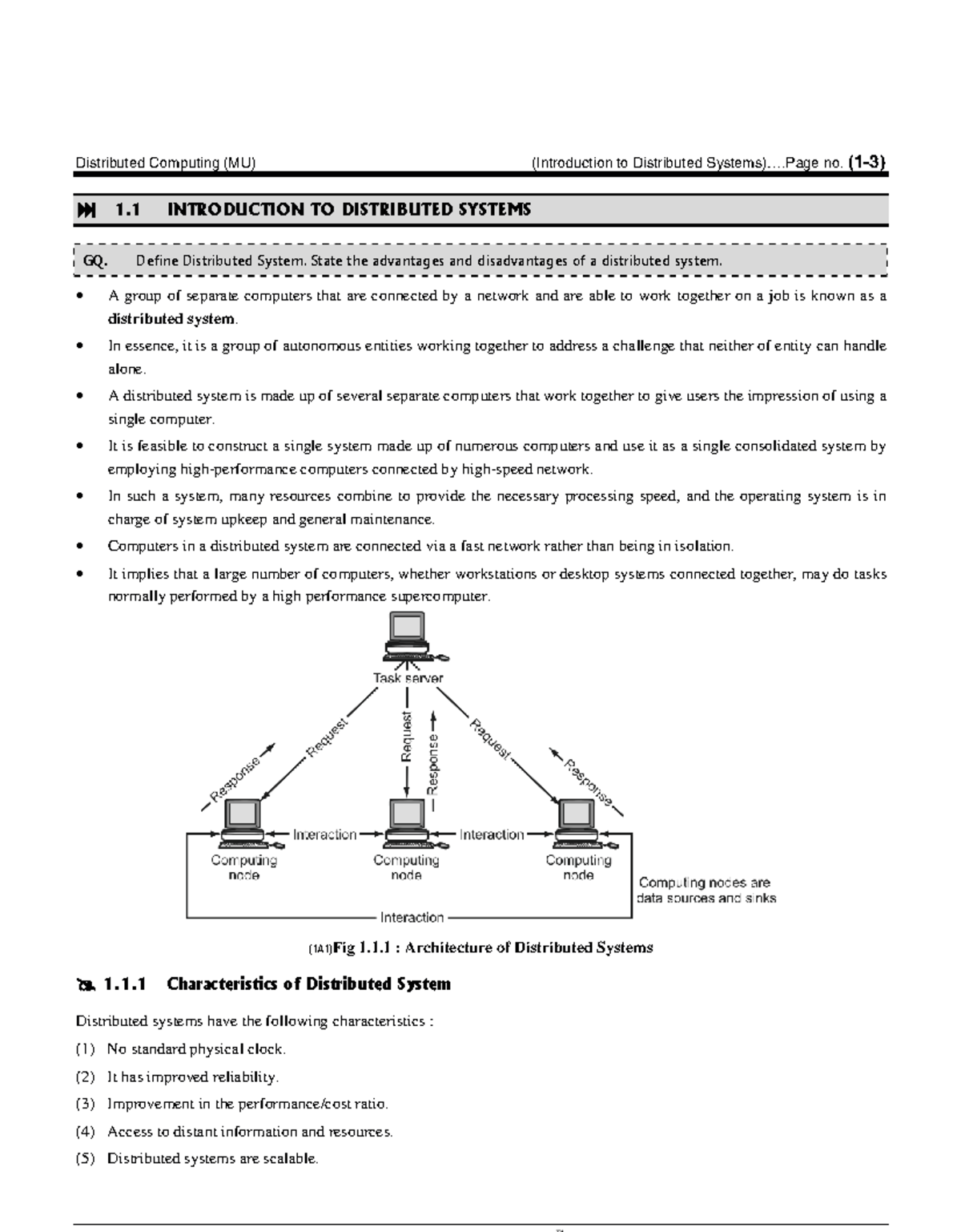 Distributed Computing (MU) - Introduction to Distributed Systems Notes ...