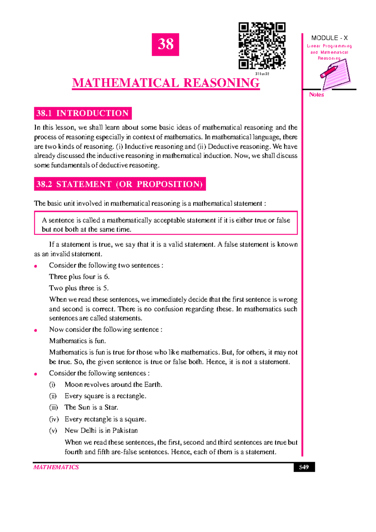 Mathematical Reasoning 38: Linear Programming & Deductive Reasoning ...