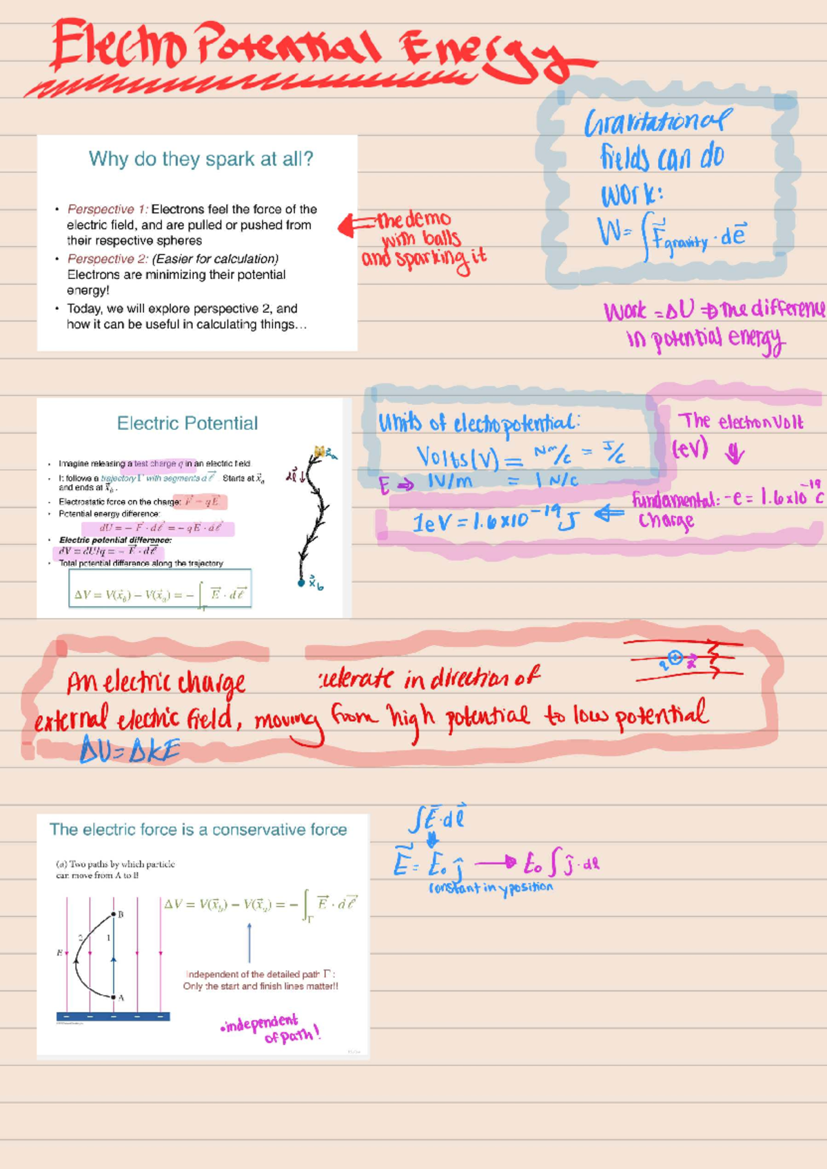 Electro Potential Energy and Gravitational Fields: PSY 101 Lecture ...