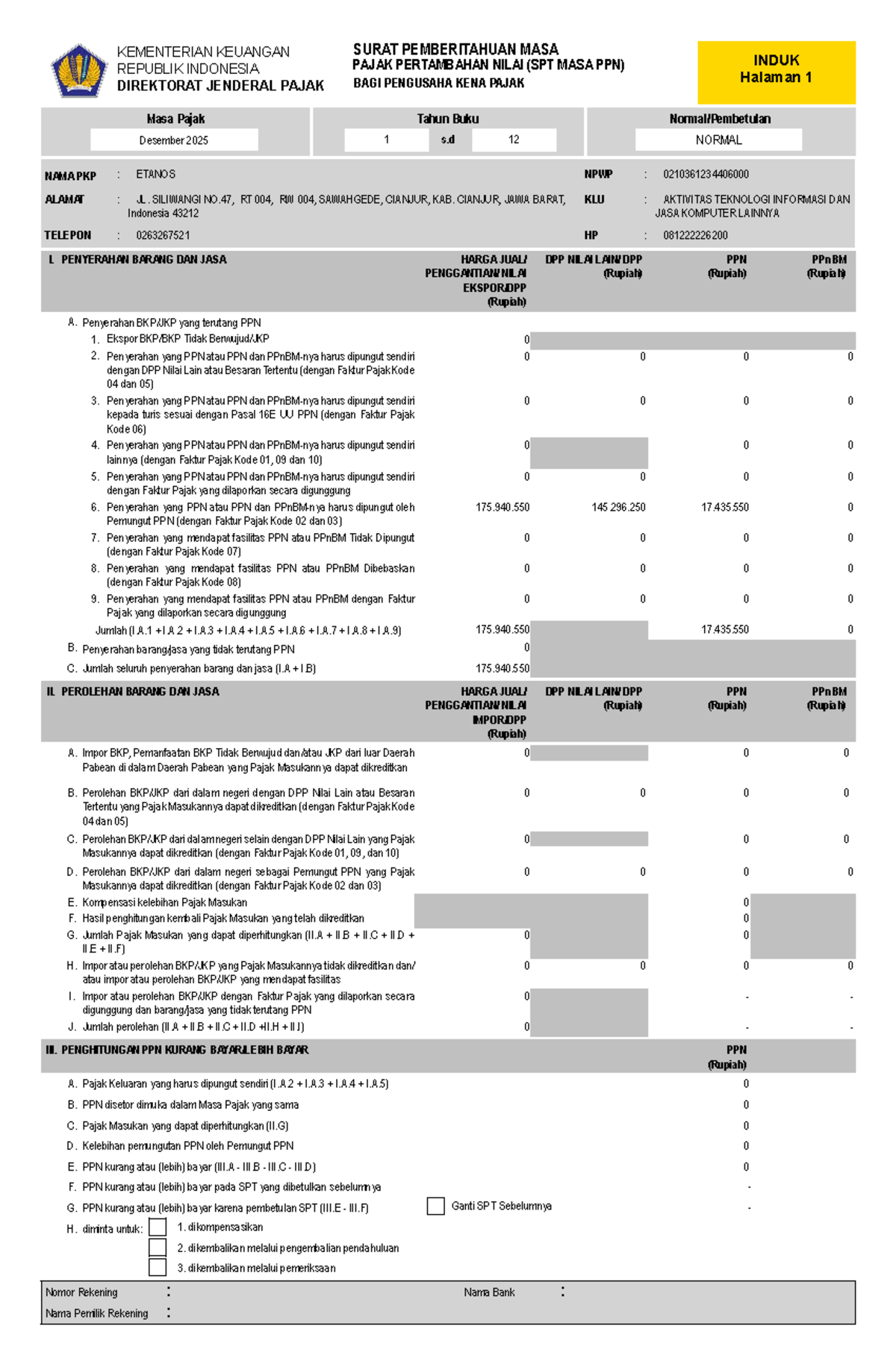 M 03-DOC008-Normal SPT Masa PPN Desember 2025 - Studocu