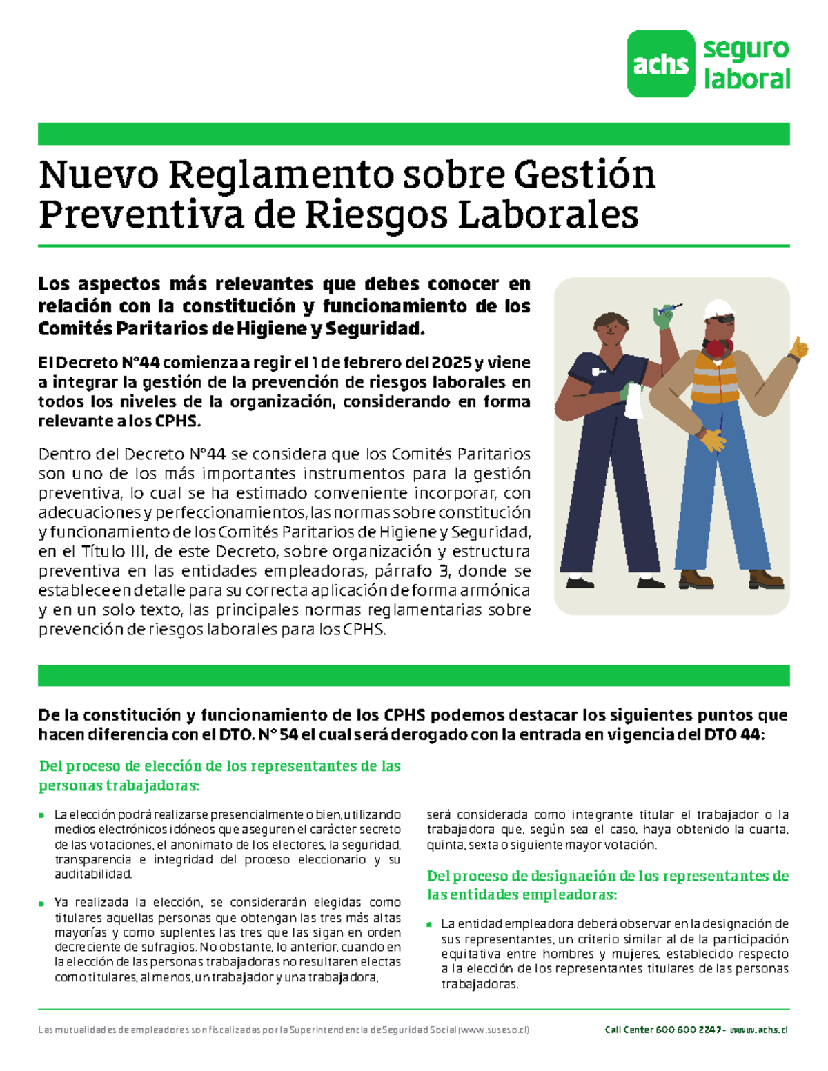 Reglamento sobre CPHS según DTO 44: Claves para su Implementación - Studocu