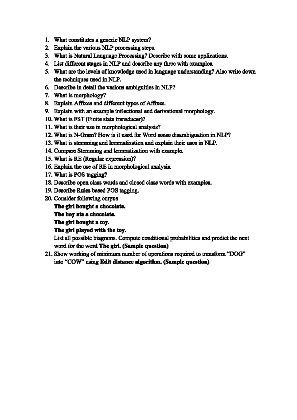 NLP 101: Quiz on Natural Language Processing Concepts and Techniques ...
