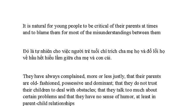 Understanding the Generational Gap: Youth Perspectives on Parenting ...
