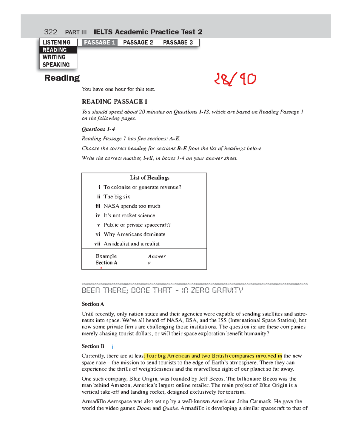 Reading 2 - IELTS Academic Test: Key Insights and Analysis - Studocu