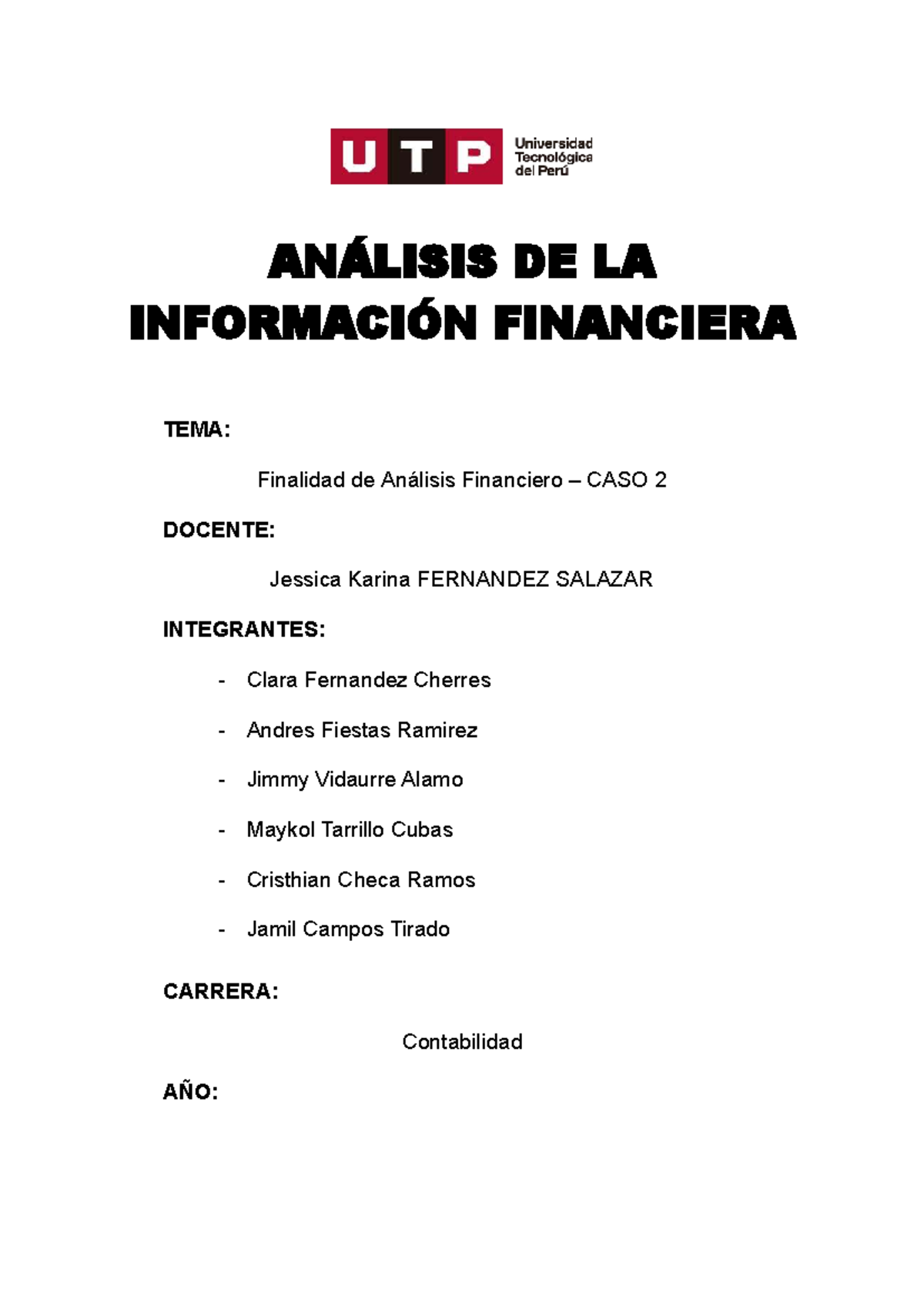 Análisis Financiero y Estrategias de Mejora - Contabilidad - Caso 2 ...