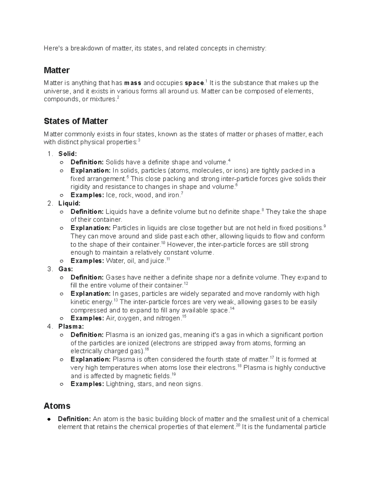 Chemistry 101: Understanding Matter, Its States, and Key Concepts - Studocu