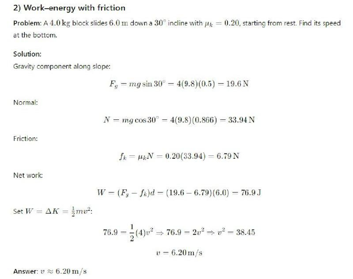 Physics 26: Incline Friction Problem Solution and Analysis - Studocu