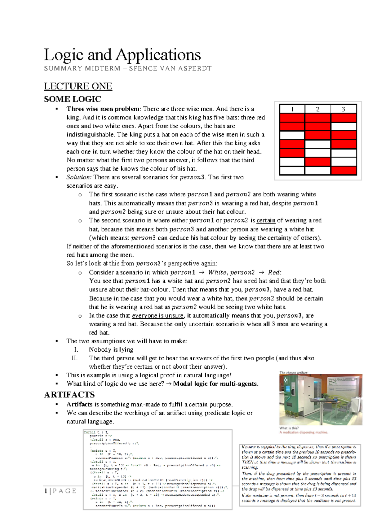 [20-21] Logic and Applications Midterm Review Notes - Studeersnel