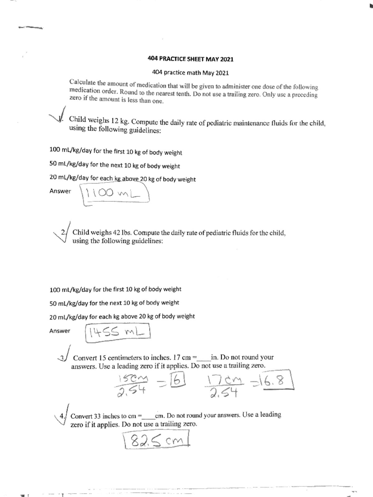 MED MATH 404 FINAL EXAM QUESTIONS & ANSWERS - MAY 2021 - Studocu