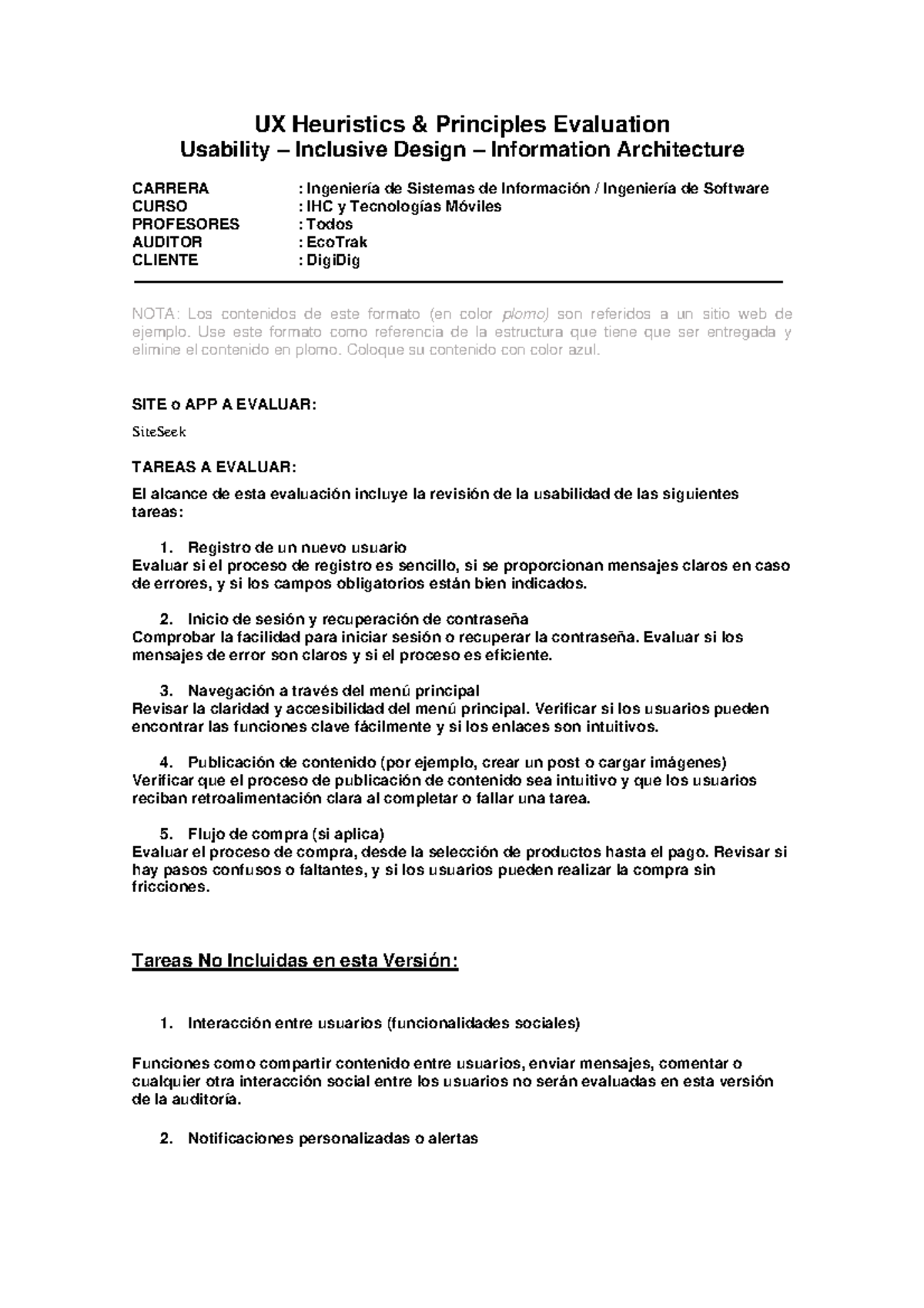 Upc-pre-202201-si385-ux-evaluation-report-for-DigiDig - Studocu