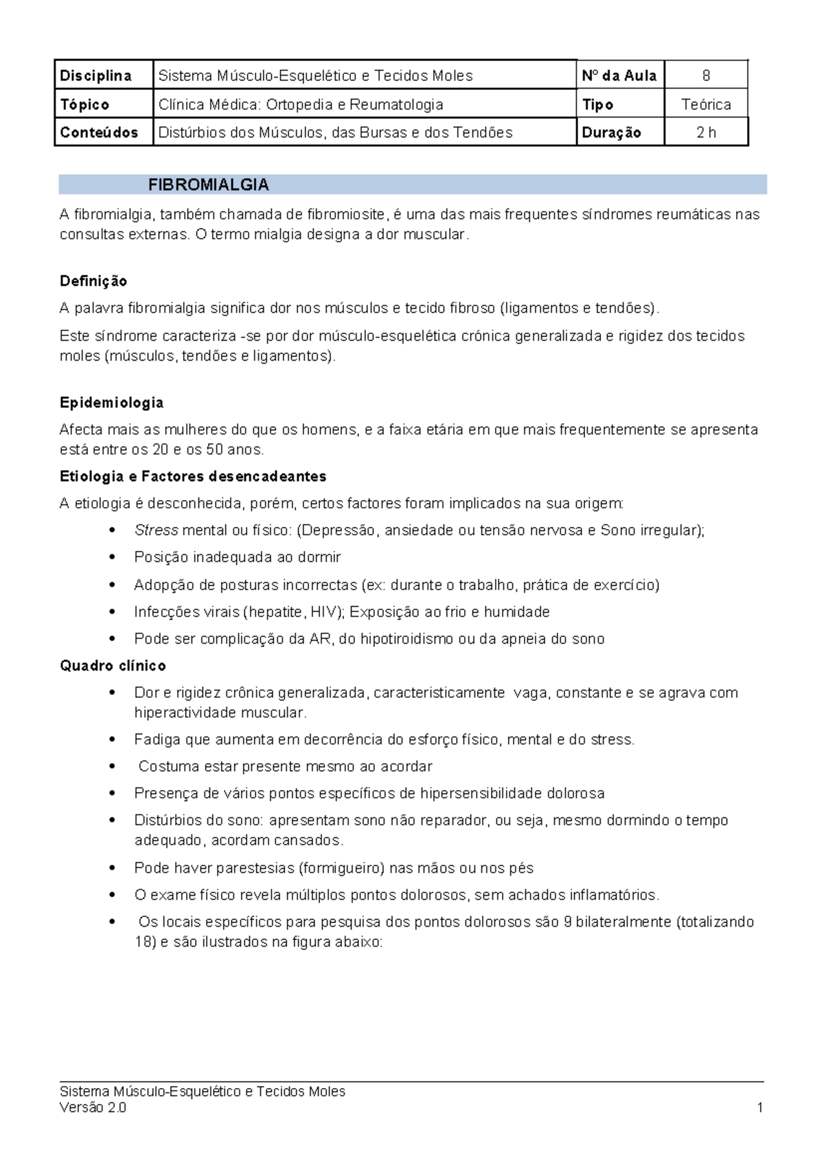 Musc-Esq8 Disturbios Musculos - Disciplina Sistema Músculo-Esquelético ...