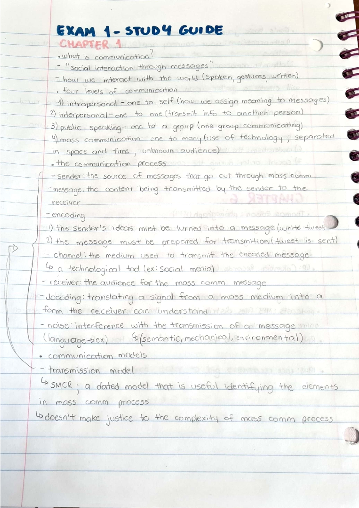 first exam chapter 1 review - MMC3602 - Studocu