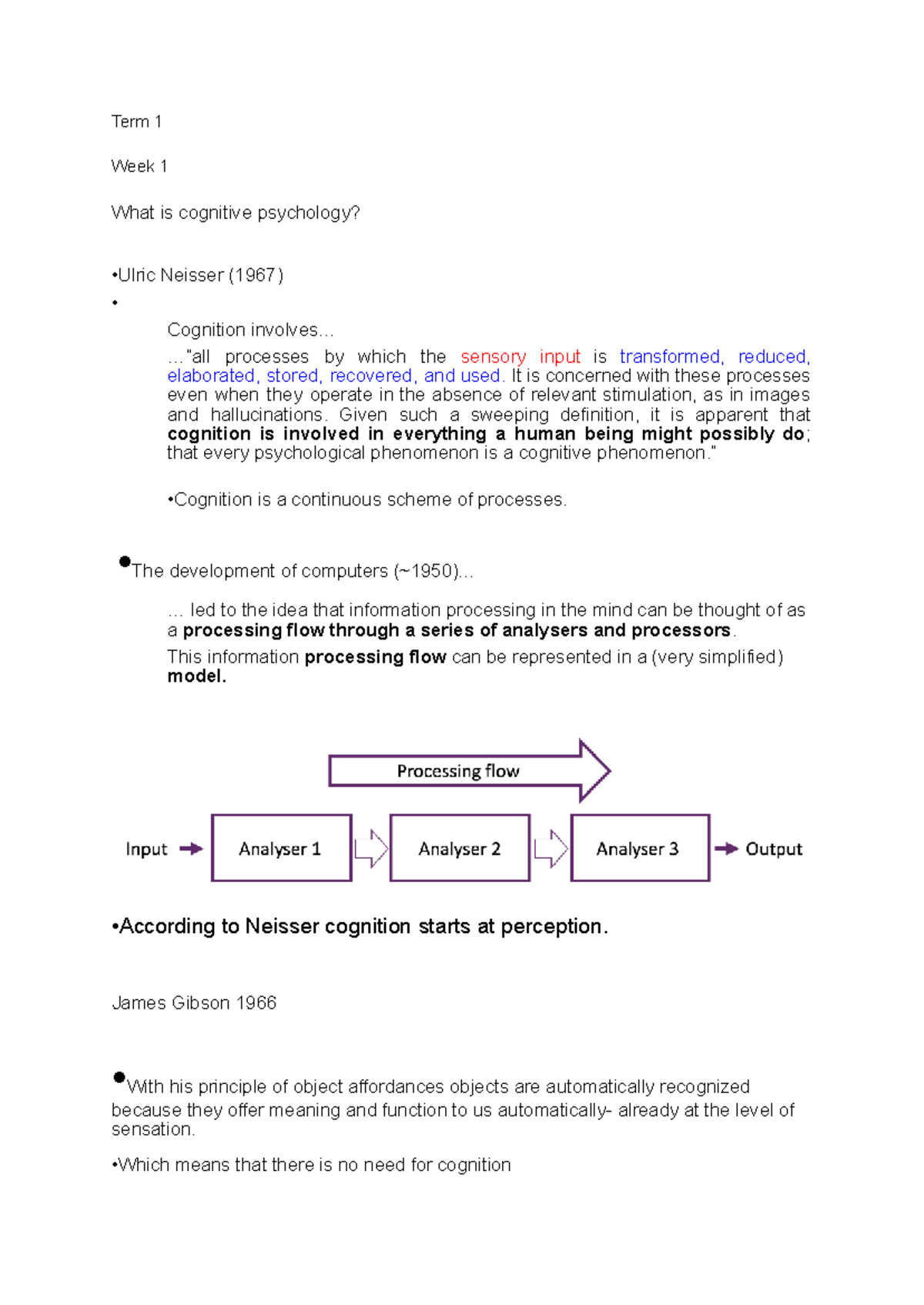 Cognitive Psychology Overview: Key Concepts & Memory Models (PSY101 ...