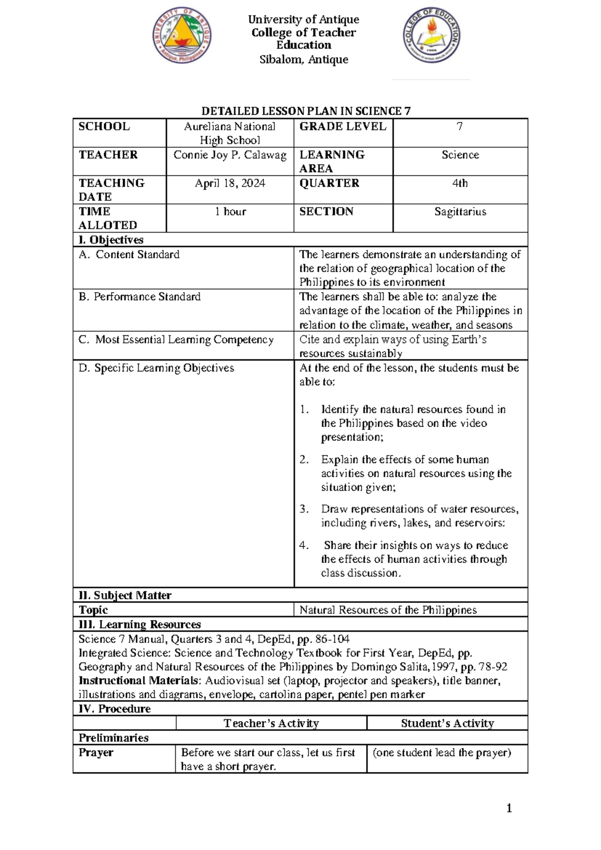 Grade 10 Science Lesson Plan: Understanding Molecular Genetics and ...