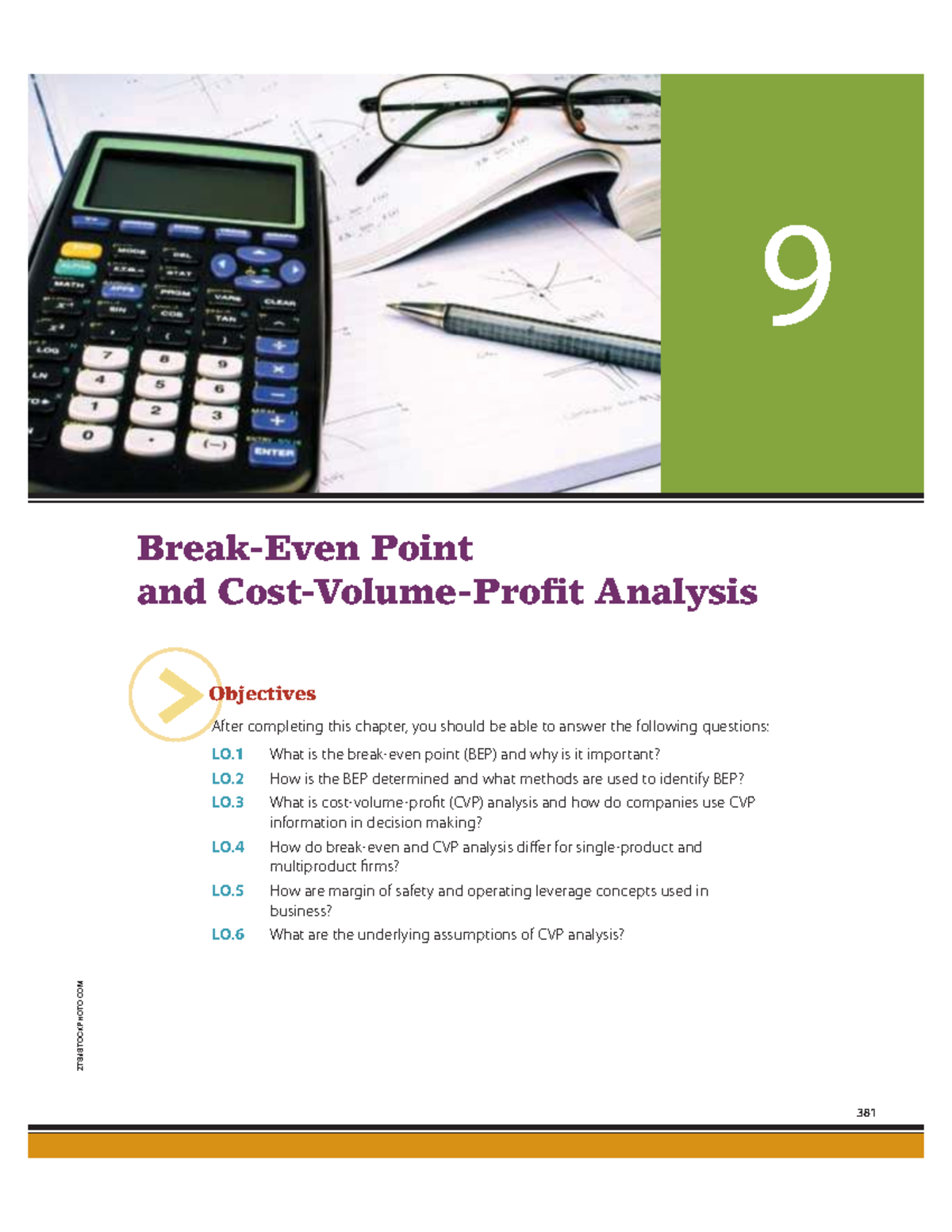 CVP Analysis and Breakeven Point Insights (ACCT 381) - Studocu