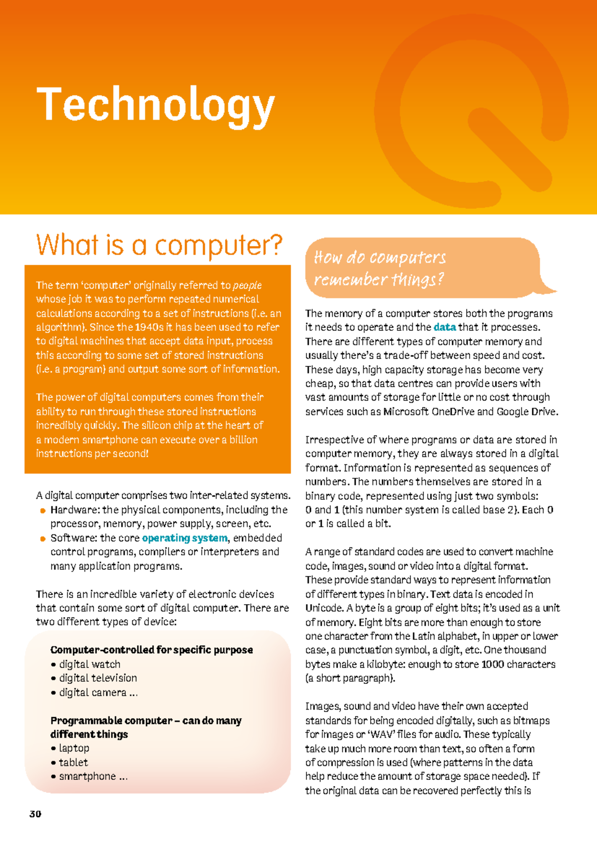 4.3 Quick Start Computing: Understanding Computer Basics and Memory ...