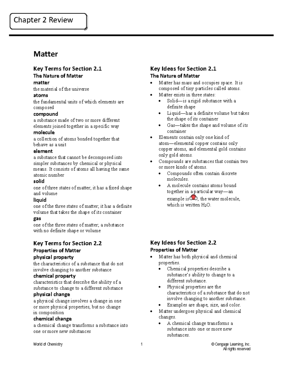 Chapter+2+Summary - Err - World of Chemistry © Cengage Learning, Inc ...