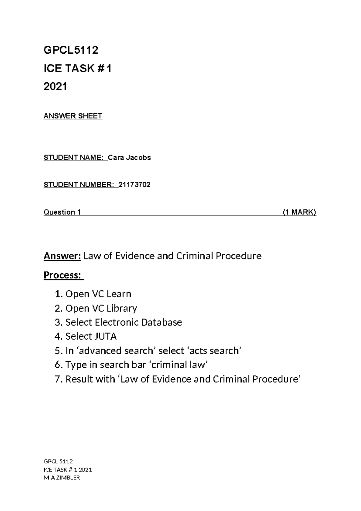 21173702-Cara Jacobs- ICE TASK # 1 - GPCL ICE TASK # 1 2021 ANSWER ...