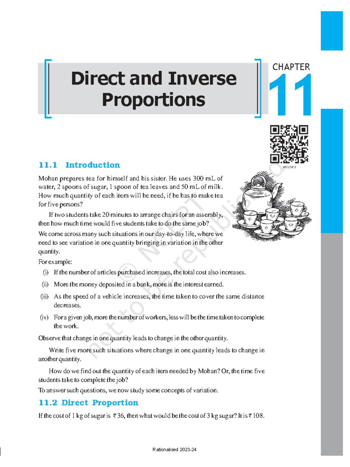 Direct and Inverse Proportions - NCERT Grade 8 Mathematics Chapter 11 ...