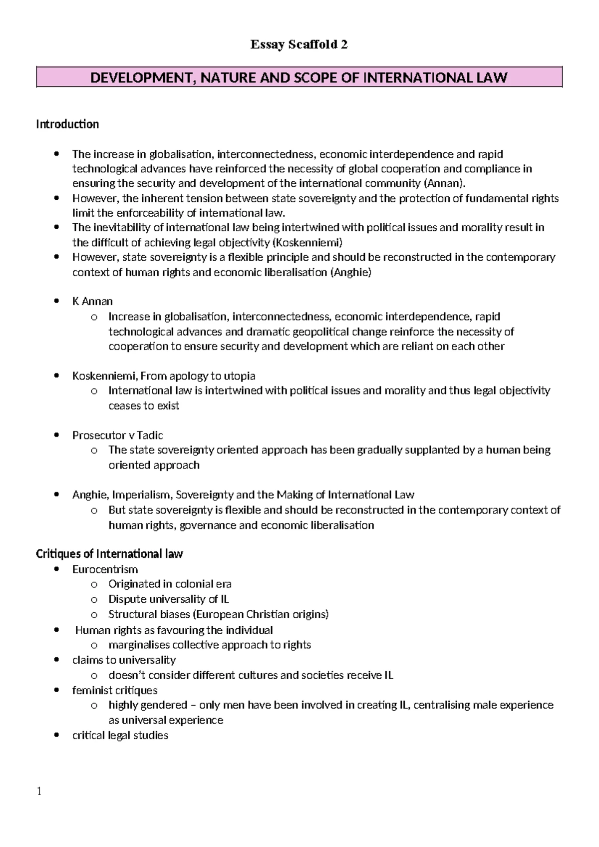 LAWS1023 Public International Law Final Exam Instructions - Studocu