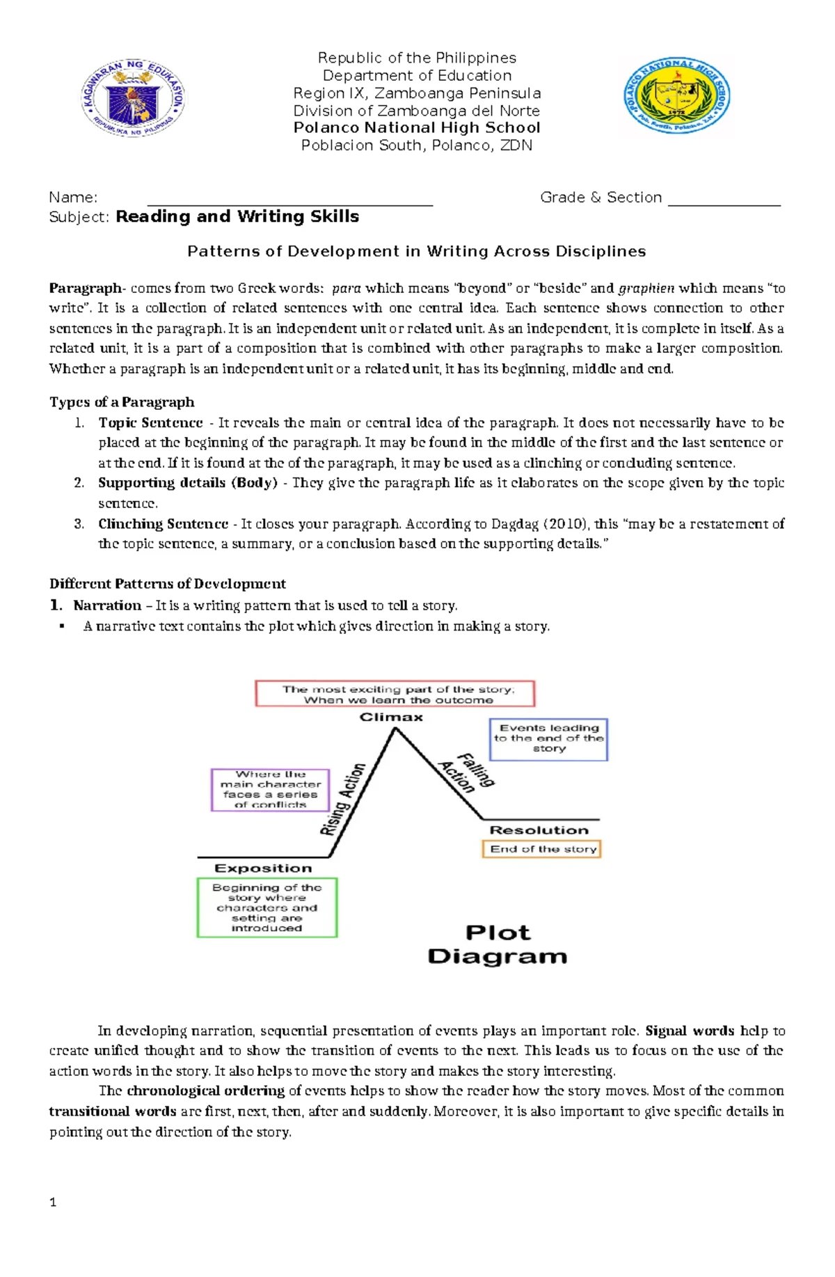 RWS-Q2-Lesson 3: Understanding Context in Text Development - Studocu