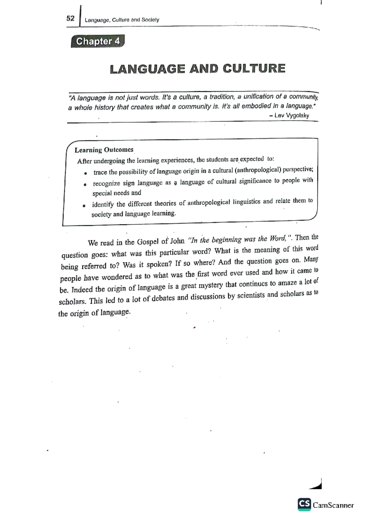 EL 101 UNIT 4 - Language and Culture Insights and Theories - Studocu